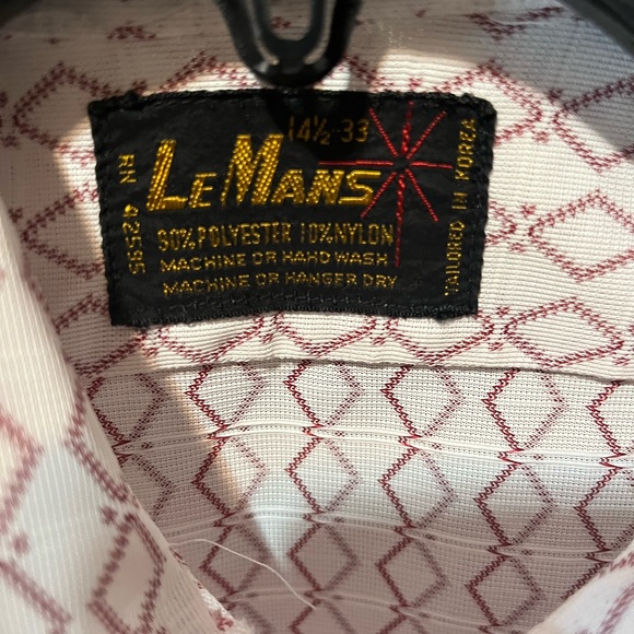 Vintage 1970’s LeMans Dagger Collar Shirt - Picture 4 of 6